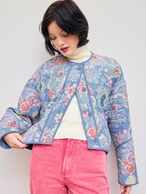Buy Cider Floral Oversized Puffer Jacket (XS) Online