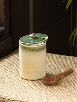 Buy ExclusiveLane Pickle Perks Studio Pottery Ceramic Pickle Jam Jar