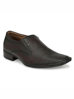 Hitz - Men's brown Leather Slip-On Formal Shoes