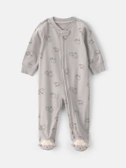 Carter's - Infant Boys Sheep Snug Fit Sleep & Play Sleepsuit - Grey