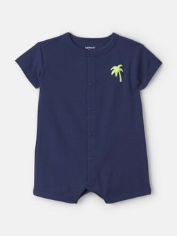 Carter's - Infant Boys 'Surf Club' Short-Sleeve Romper - Navy Blue