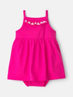 Carter's - Infant Girls Sleeveless Bodysuit Dress - Pink