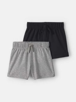 Carter's - Infant Girls Shorts - Grey/Black (Pack of 2)