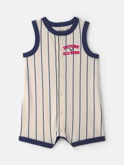 Carter's - Infant Boys 'Future All-Star' Baseball Romper - White