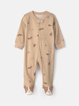 Carter's - Infant Boys Dog Snug Fit Sleep & Play Sleepsuit - Brown
