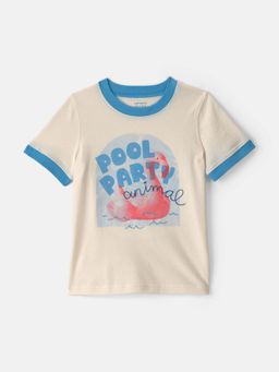 Carter's - Toddler Boys Flamingo Graphic T-Shirt - White