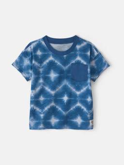 Oshkosh B'gosh - Toddler Boys Geometric Pocket T-Shirt - Blue