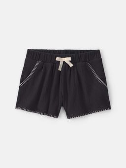 Carter's - Toddler Girls Crinkle Shorts - Black