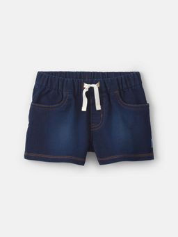Oshkosh B'gosh - Toddler Girls French Terry Knit Shorts - Dark Wash - Navy Blue