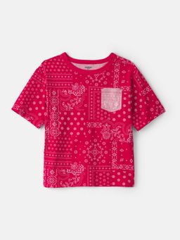 Oshkosh B'gosh - Kids Boys B&ana Pocket T-Shirt - Red