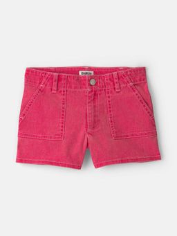 Oshkosh B'gosh - Kids Girls Stretch Twill Shorts - Pink