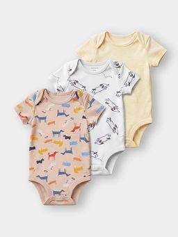 Carter's - Baby Boy Organic Cotton Bodysuits In Animal Print (Pack of 3)
