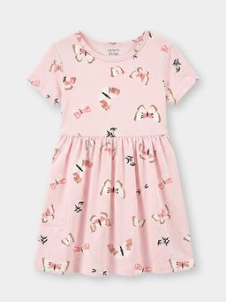 Carter's - Toddler Girl Organic Cotton Knitted Dress In Butterfly Print
