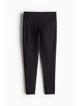 H&M - Girls Black Pocket-Detail Sports Leggings With Drymove