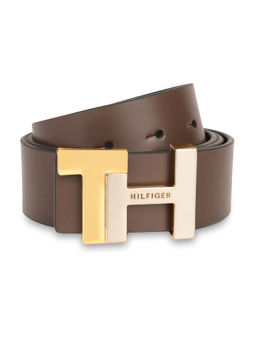 Tommy Hilfiger - Liv Men Leather Reversible Belt - Brown & Navy Blue