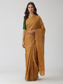 Fabindia - Silk Hand Block Print Sari