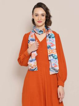 Dupatta Bazaar - Women's Multicolour Satin Scarf