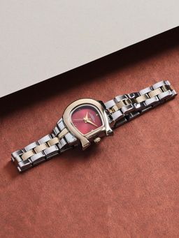 French Connection - Maroon Dial Analog Watch (FCH19TM) (M)
