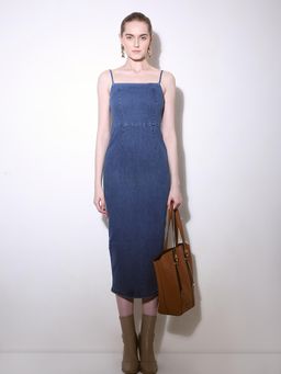 VERO MODA - Blue Denim Midi Dress