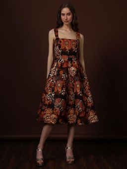 VERO MODA - Black Floral Jaquard Dress