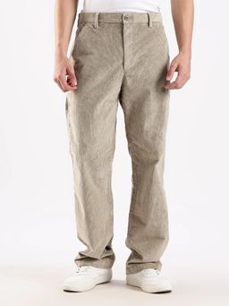 Calvin Klein - Men Brown Cotton Solid Trouser
