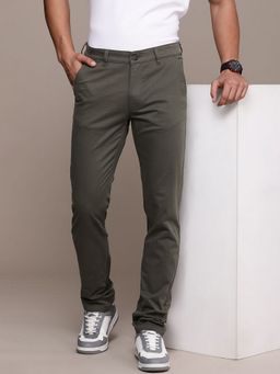 WROGN - Men Classic Slim Grey Fit Chino Trouser