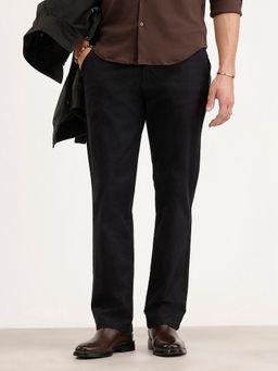 WROGN - Men Straight Fit Chino Black Trouser