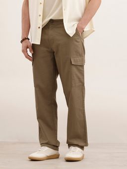 WROGN - Men Anti Fit Solid Grey Cargo Trouser