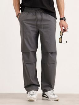 WROGN - Men Loose Fit Cargo Grey Trouser
