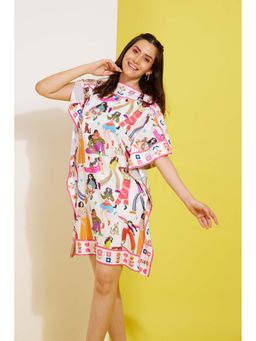 Haus of Handmade - Multi-Color Social Drama Printed Dress