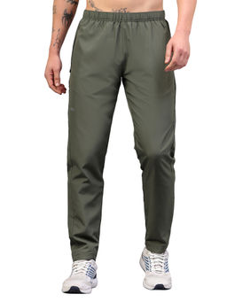 Dida - Men Olive Solid Trackpant