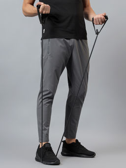 Dida - Men Grey Solid Trackpant