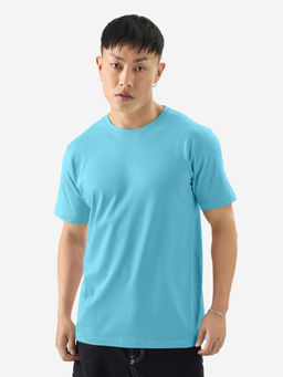 The Souled Store - Airy Blue Solid T-Shirt