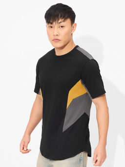 The Souled Store - Black Bumblebee Drop Cut T-Shirt