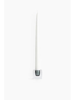H&M - Grey Small Glass Candlestick