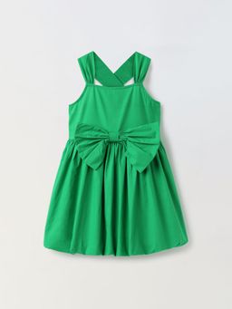Spunkies - Radiant Green A-Line Dress