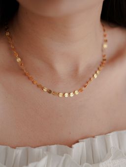 ALSO-A LOOK TO STAND OUT - Disc Chain Necklace