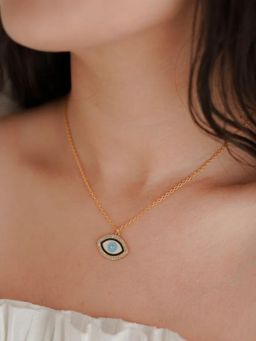 ALSO-A LOOK TO STAND OUT - Evil Eye meenakari Necklace