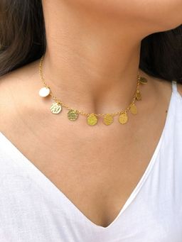 ALSO-A LOOK TO STAND OUT - Handmade coin charm necklace