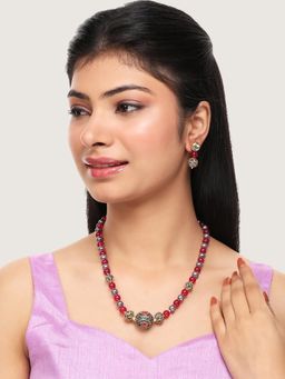 Anika's Creations - Womens Luxury Necklace and Earrings Jewellery set for wedding wear