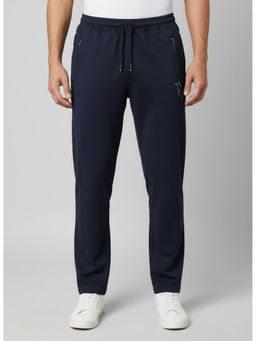 SANDPIPER - Navy Blue Men Cotton Lycra Trackpant