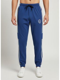 SANDPIPER - Blue Men Cotton Blend Striper Joggers