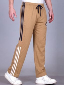SANDPIPER - Beige Men Cotton Stripe Trackpant