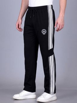 SANDPIPER - Black Men Cotton Stripe Trackpant
