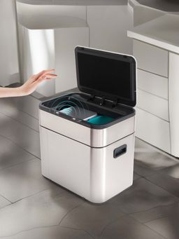 The Better Home - Automatic Dustbin (13L+13L) With Sensor & Lid - Silver