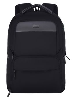 WILDHORN - Black Solid Polyester Adults-Unisex Backpacks (L)