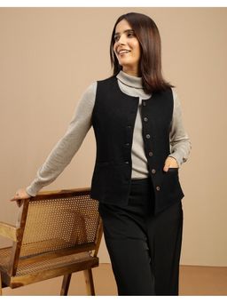 Fabindia - Black Wool Coat