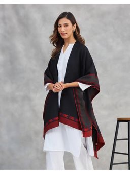 Fabindia - Black Wool Poncho