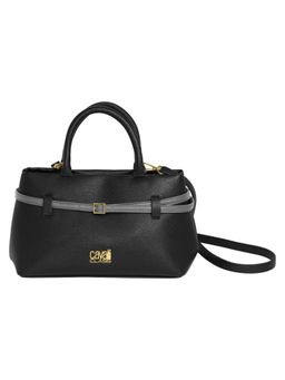 Cavalli Class - Black Synthetic Melly Satchel Bag with Detachable Strap