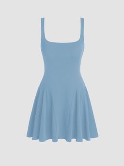 Cider - U-Neckline Mini Cami Dress